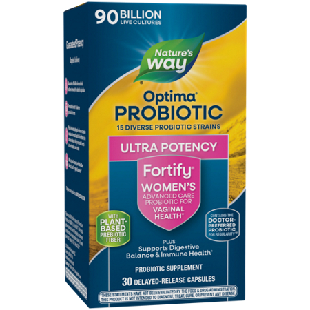 Natures Way Fortify Optima Womens Probiotic Prebiotics box front