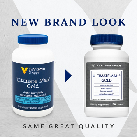 The Vitamin Shoppe Ultimate Man Gold Multivitamin Tablets view 2