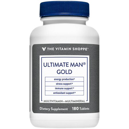 The Vitamin Shoppe Ultimate Man Gold Multivitamin Multimineral tablets view
