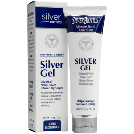 Silver Biotics Silver Gel box and tube front