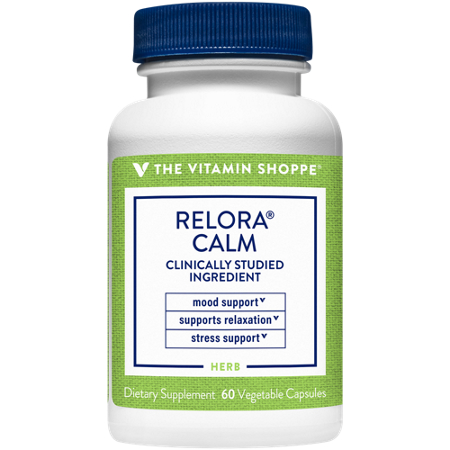 The Vitamin Shoppe Relora Calm Vegetarian Capsules bottle front