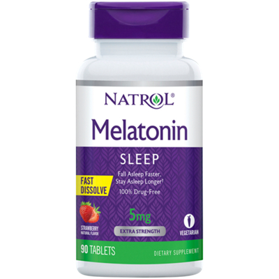 Advanced Melatonin - Fast Dissolve - Strawberry - 5 MG (90 Tablets)