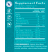 Supplement Facts label for Omega 3 Fish Oil 1500 MG