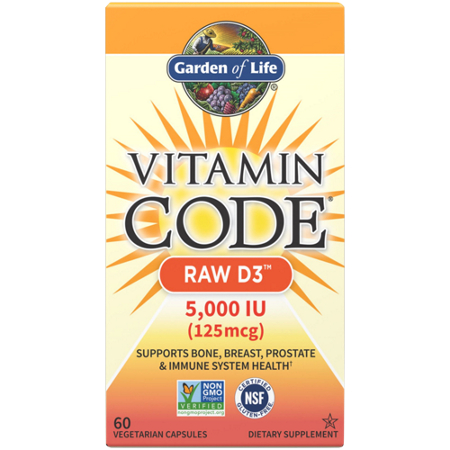 Garden of Life Vitamin Code Raw D3 box front