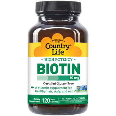 Biotin for Hair, Skin & Nails Support - 10 MG (120 Vegan Capsules)