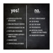 Yes and no certification differences chart