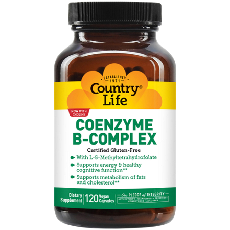 Country Life Coenzyme B-Complex Vegetarian Capsules front