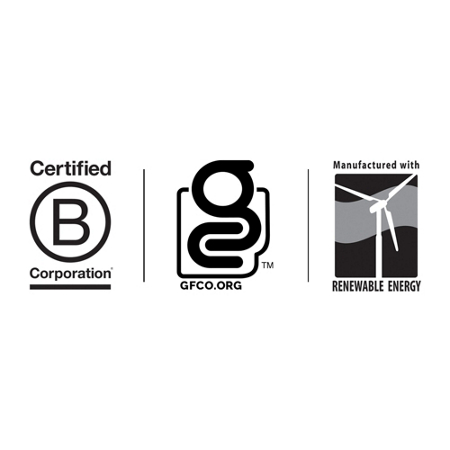 Logos for Certified B Corporation GFCO Renewable Energy