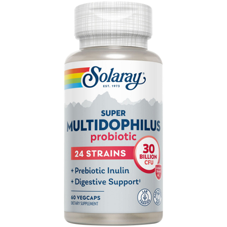 Solaray Super Multidophilus Refrigerated Probiotic capsules bottle front