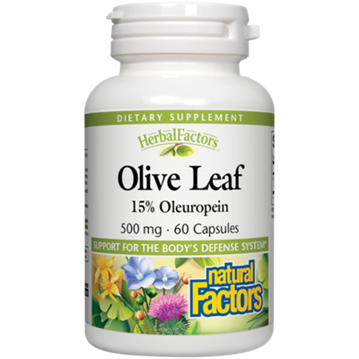 Olive Leaf - 15% Oleuropein - 500 MG (60 Capsules)