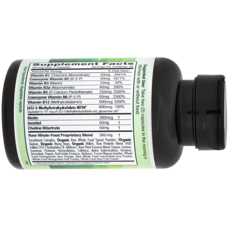 Emerald Labs B-Complex Capsules Supplement Facts Label