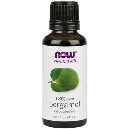 Now Foods Bergamot 100 Percent Pure Essential Oil bottle front