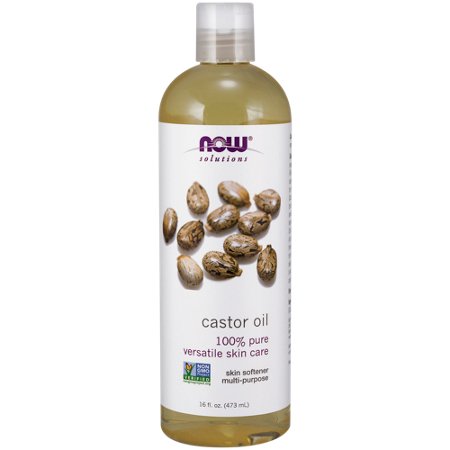 Now Foods 100 Percent Pure Castor Oil bottle front
