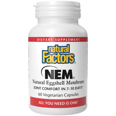 NEM Natural Eggshell Membrane (60 Vegetarian Capsules)