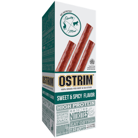 Ostrim High Protein Beef & Elk Snack Stick Sweet & Spicy alternate view 2