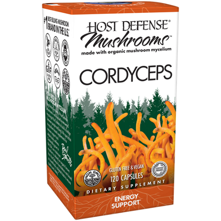 Host Defense Mushrooms Cordyceps Energy Support capsules box front