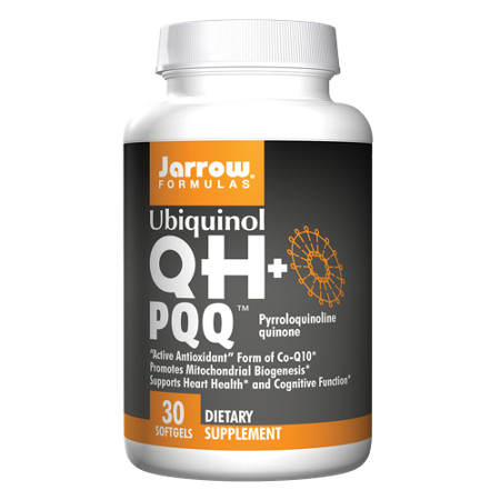 Jarrow Formulas Ubiquinol QH PQQ 100 MG softgels front