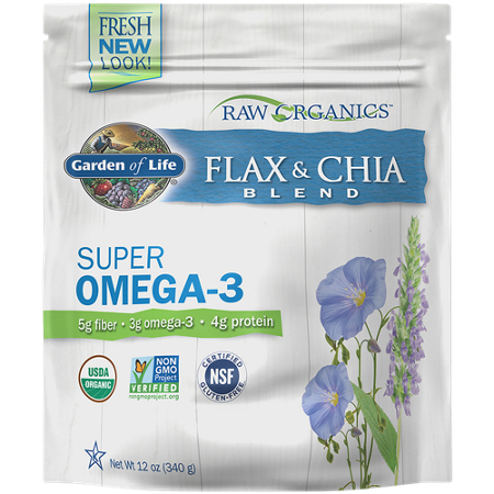 Garden of Life Raw Organic Flax Seed and Chia Blend pouch front