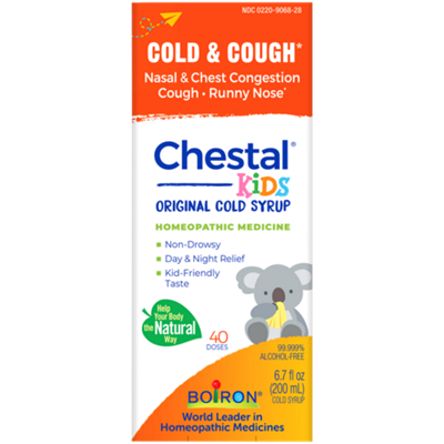 Chestal Kids Cough Syrup - Homeopathic Medicine for Cold Relief, Nasal Chest Congestion, and Runny Nose (6.7 fl. Ounces)