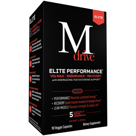 M Drive Elite for Men Energizing Testosterone Support box front