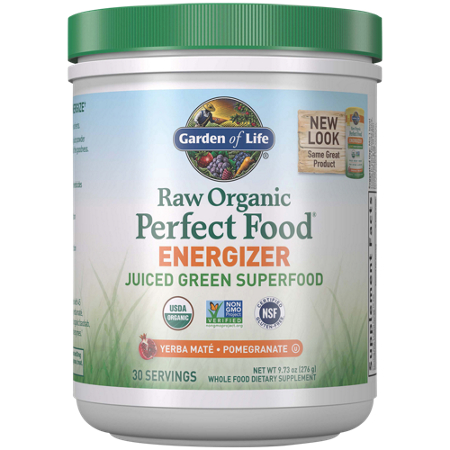 Garden of Life Raw Organic Perfect Food Energizer powder front