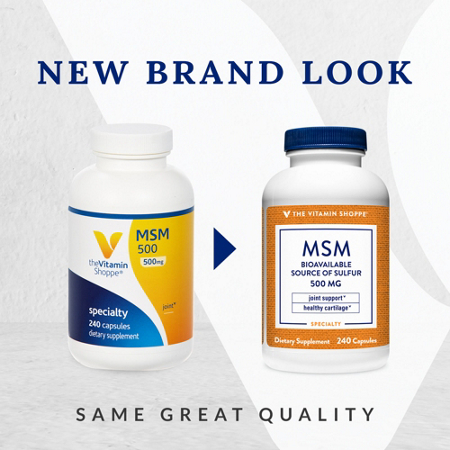 The Vitamin Shoppe MSM Joint Support 500 MG capsules view 2