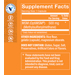 Supplement Facts label for MSM Joint Support Healthy Cartilage Capsules 500 MG