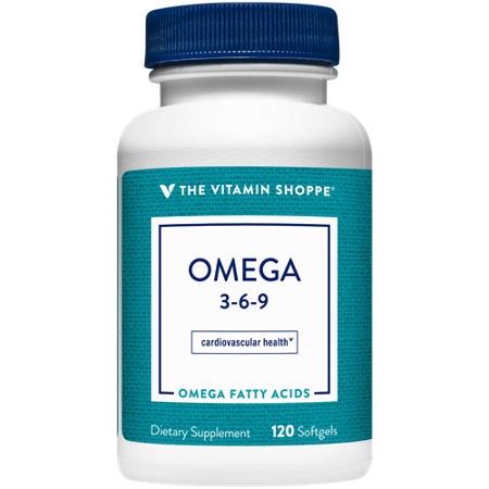 The Vitamin Shoppe Omega 3-6-9 Essential Fatty Acids softgels front