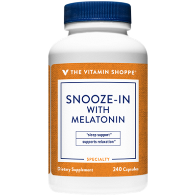 Snooze-In with Melatonin for Sleep & Relaxation (240 Capsules)