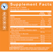Carb Shredder Supplement Facts Label