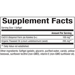 Supplement Facts label for Natural Factors Ubiquinol 100 MG softgels