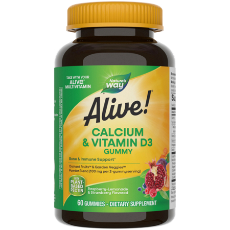 Alive Calcium Gummies bottle front