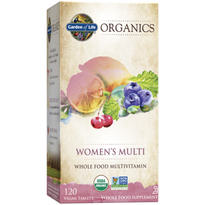 Garden of Life Organics Women’s Multi – Whole Food Multivitamin (120 Vegan Tablets)