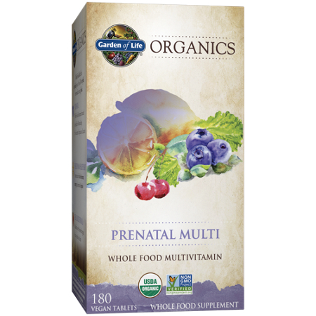 Garden of Life Organics Prenatal Multi box front