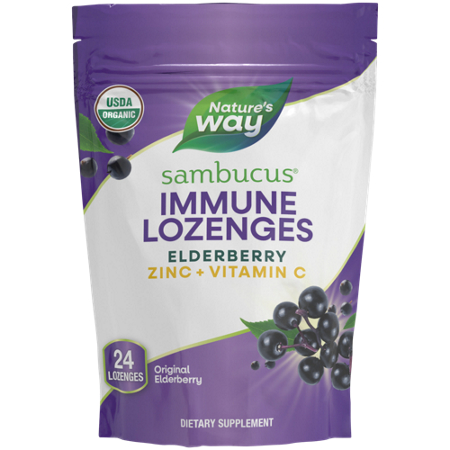 アロマグッズ BIORUBBER Organic Sambucus Zinc Lozenges - Original Elderberry (24