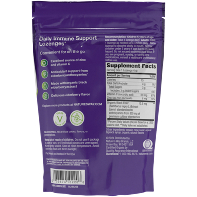 高評価！ Lozenges Zinc Sambucus Organic - (24 Elderberry Original 栄養酵母