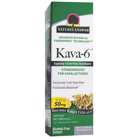 Natures Answer Kava-6 box front