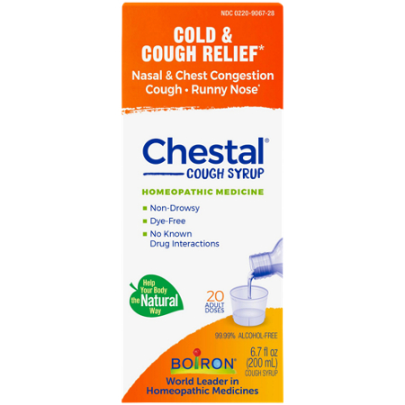 Boiron Chestal Cough Syrup box front