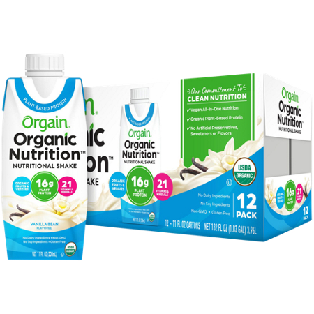 Orgain Organic Plant-Based Vegan All-In-One Protein Shake Vanilla Bean view 2