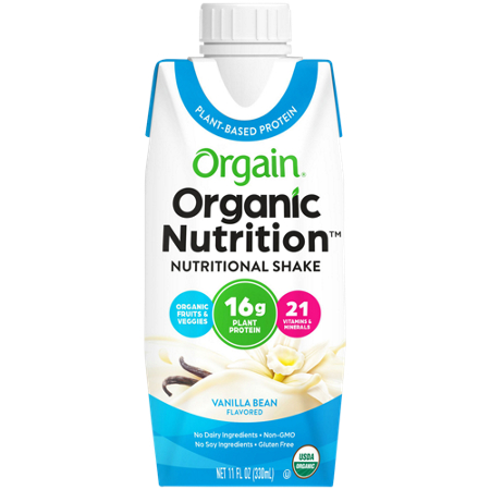 Orgain Organic Plant-Based Vegan Protein Shake Vanilla Bean view 4
