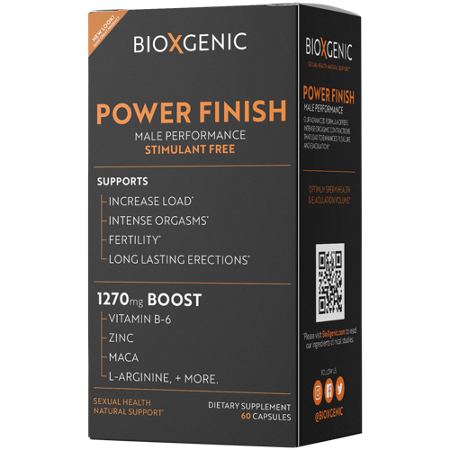 BioXGenic Power Finish Male Enhancement box front