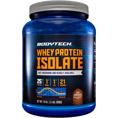 Whey Protein Isolate Powder - Rich Chocolate (1.5 lbs./21 Servings)