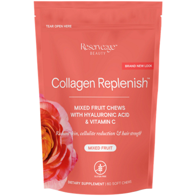 Collagen Replenish Chews with Hyaluronic Acid & Vitamin C - Mixed Fruit (60 Soft Chews)
