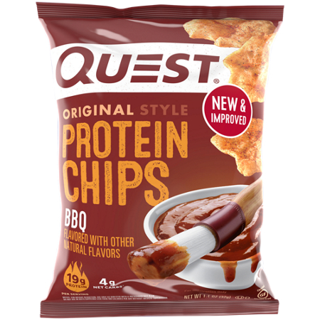 Quest Protein Chips Barbecue 19g protein 4g net carbs view 4