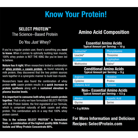 Select Whey & Casein Protein Blend Isolate Snickerdoodle view 4