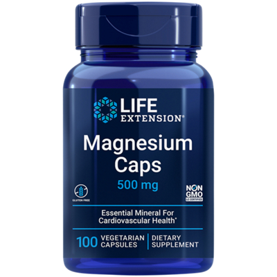Magnesium Caps – 500 MG (100 Vegetarian Capsules)