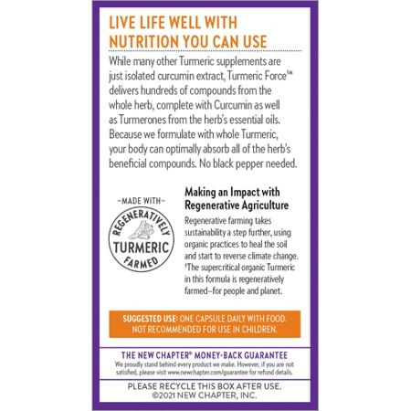 Directions for New Chapter Turmeric Force