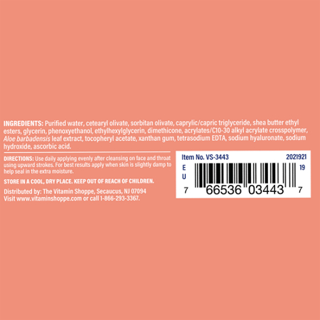 Directions for The Vitamin Shoppe Vitamin C Beauty Creme