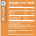 Supplement Facts label for Glucosamine & Chondroitin Sulfate Softgels