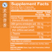 Supplement Facts label for Sleep Support Relaxation & Calming Formula capsules